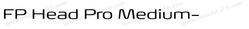 FP Head Pro Medium字体转换